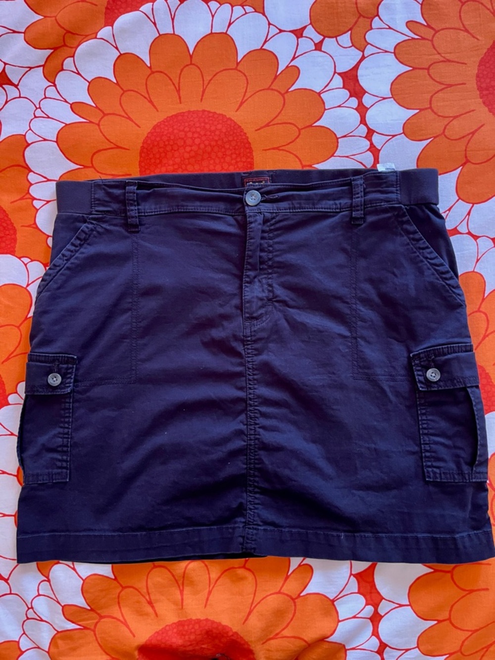 Lee Black Cargo Pocket Skort sz 16